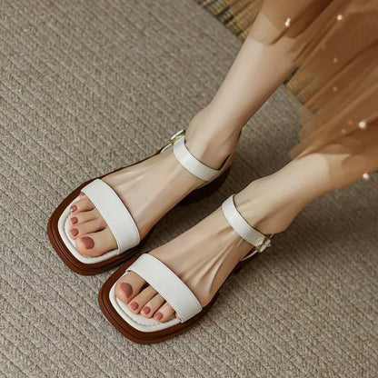 Brigitte Low Heel Sandals