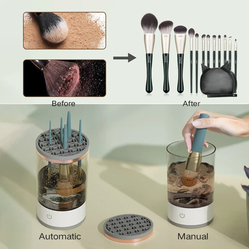 3 In 1 Automatic Makeup Brush Cleaner